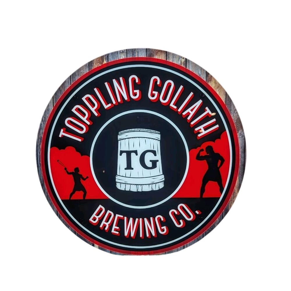 Toppling Goliath Brewing Co. LED Light Up Sign 18 Inch Diameter